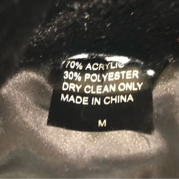 Faux Fur Bolero style black coat size M - Picture 4 of 4